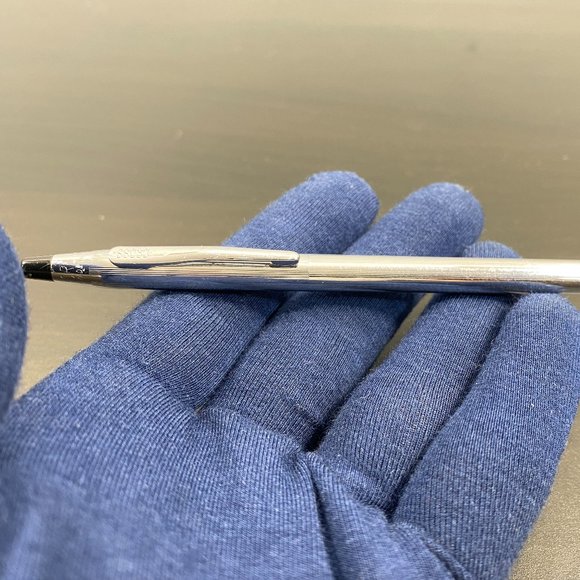 Vintage CROSS Classic Century Chrome Lustre Ballpoint Pen, Made in USA, Silver P - Picture 9 of 10